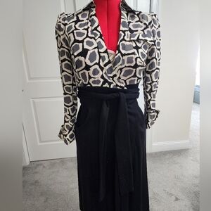 Diane Von Furstenberg silk/wool wrap dress